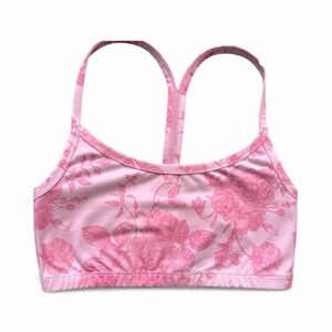 Terez Sports Bra, Chic Pink Toile, Comfy but Great Support for the 👯! New!